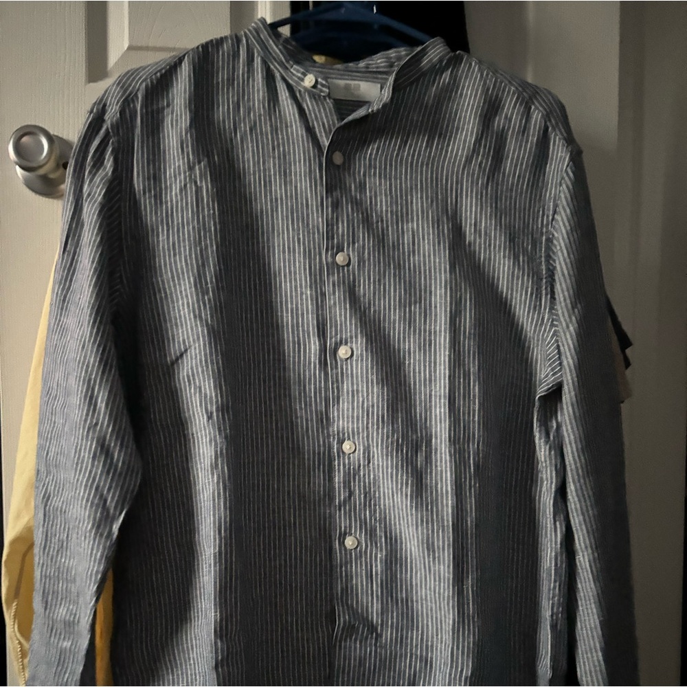 Uniqlo linen long sleeve shirt